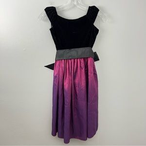 Dimples Los Angeles For Keeps Purple Iridescent Dress Velvet